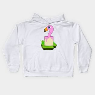 Flamingo Painter Paint bucket Painting Kids Hoodie